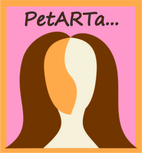 logo PetARTa hnědé